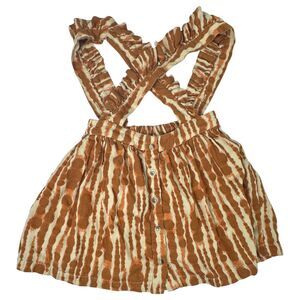 Kate Quinn Organic Cotton Cream Brown Sleeveless Top Girl's Size 5Y